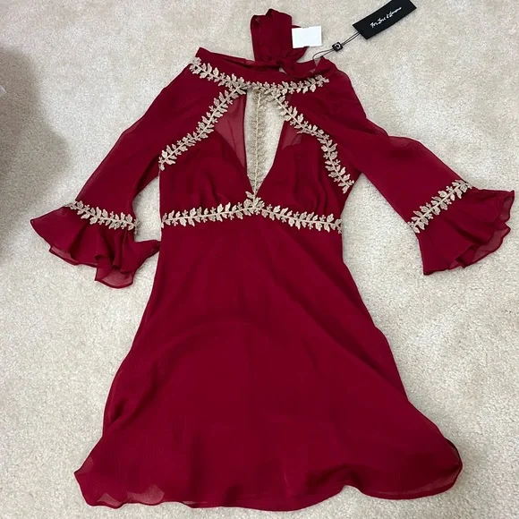For Love And Lemons | Dresses | For Love And Lemons Red Lille Mini Dress |  Poshmark